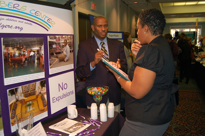 Henrico County Probation Officer Shanda Ellis Visits with Judge Rotenberg Center Rep