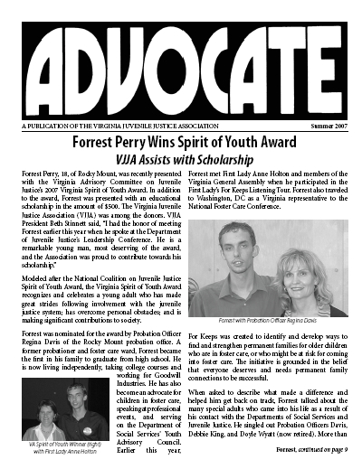 The ADVOCATE: Download or Print Summer 2007 Issue